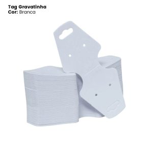 Tag Gravatinha para Brincos e Colares cor Personalizada ou pronta entrega na cor branca